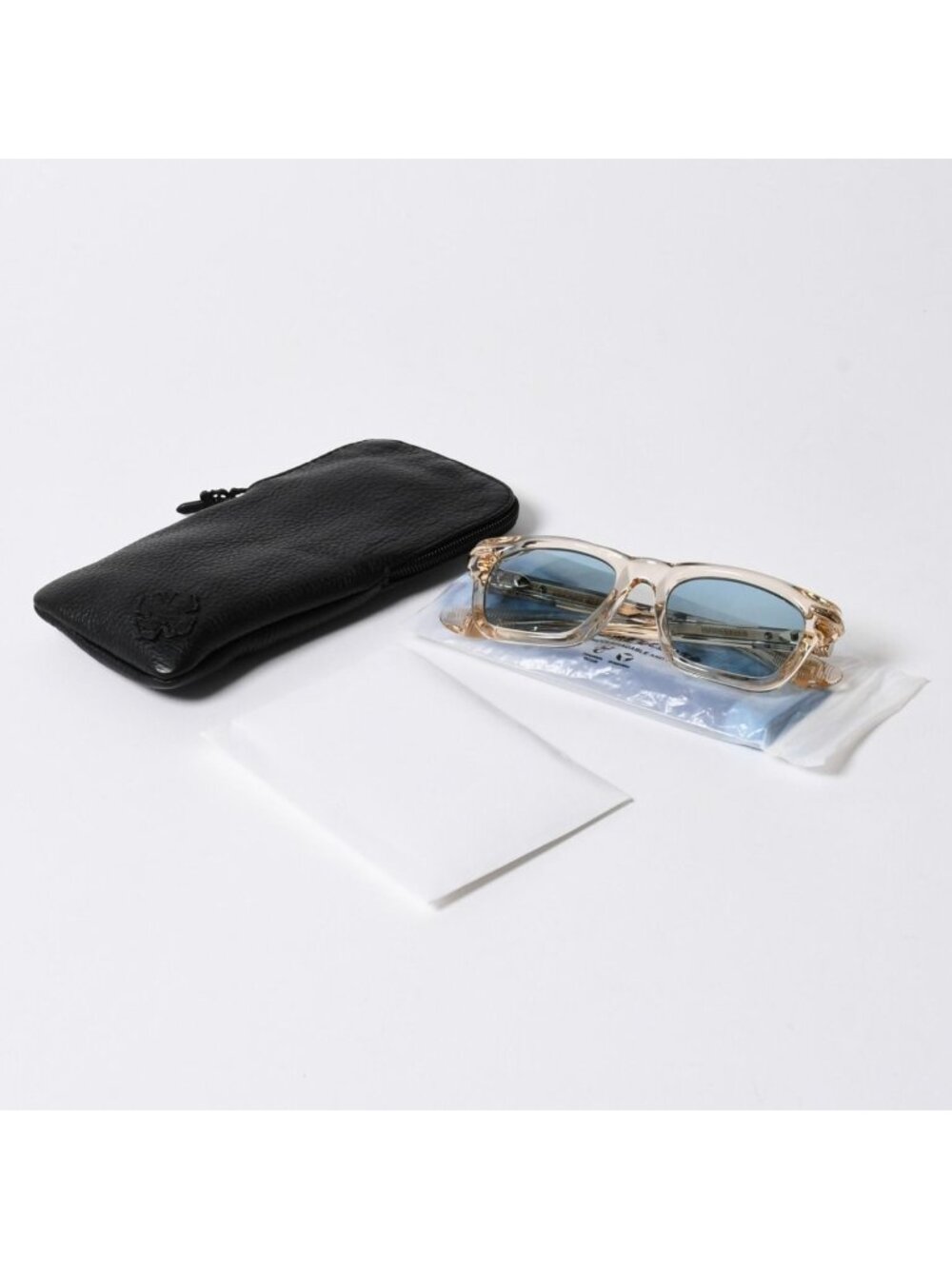 Chrome Hearts Trypoleagain Sunglasses Eyewear 52 Cross Ball Decoration Clear